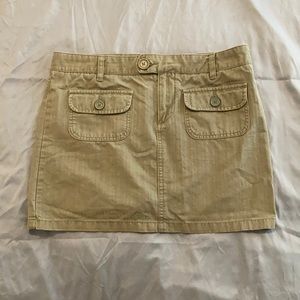 Old Navy Ultra Low Waist Skirt. Olive Green. Sz 8